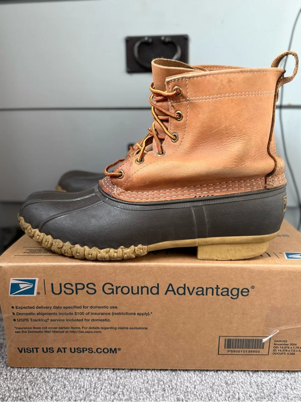 L.L. Bean Two-Tone Brown Duck Boots
